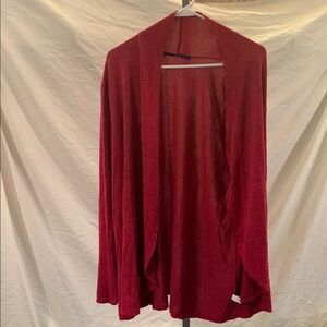 Apt. 9 Red Cardigan Sweater with Shawl Collar